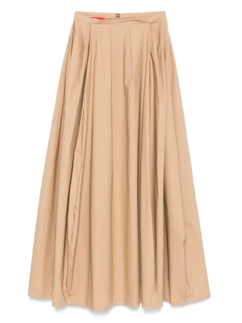 THELATEST pleat-detailed midi skirt Neutrals TLW09000T0195ABTP