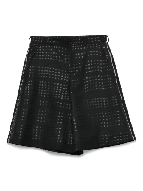 Black Comme Des Garçons polka-dot shorts Black 1OP015