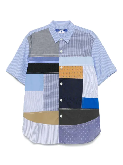 Junya Watanabe MAN patchwork shirt Blue WOB019