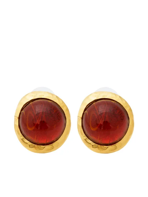 Kenneth Jay Lane topaz-embellished earrings Gold 1524ESGTZP