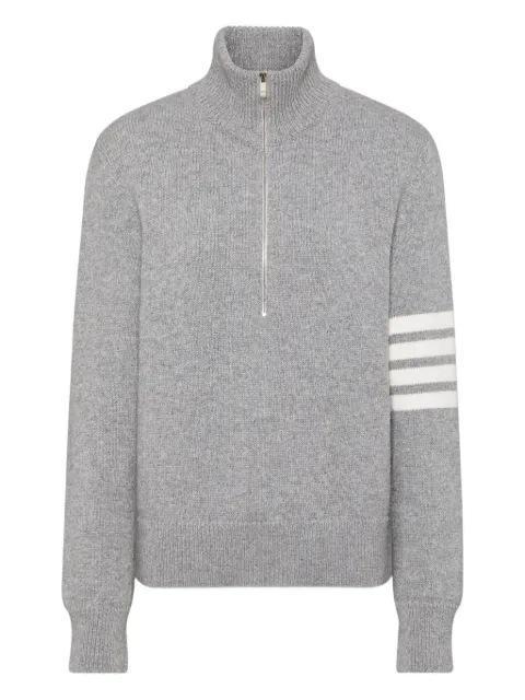 Thom Browne 4-Bar jersey-stitch merino-wool sweater Grey FKA505AY1029