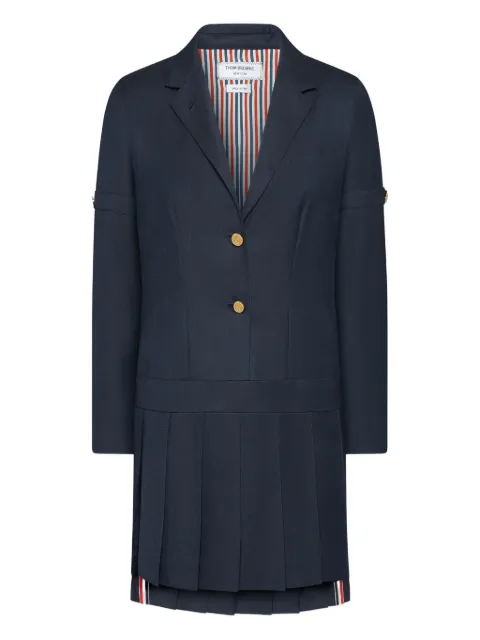 Thom Browne Super 120's Sportcoat twill mini dress Blue FDR094O00626