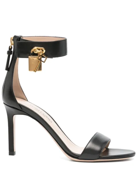TOM FORD 85mm padlock-detail sandals Black W3672LCL002G