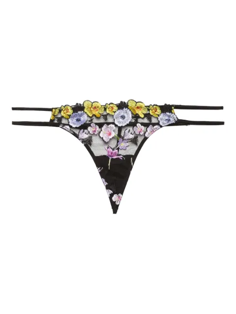 Fleur Du Mal Eden G-string thong Black PY0509