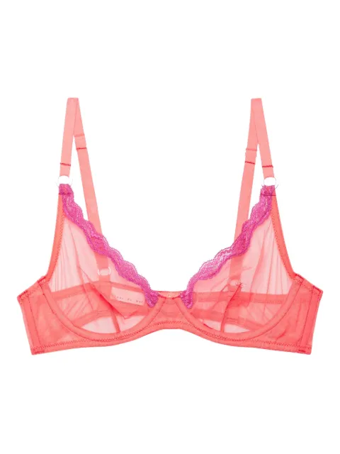 Fleur Du Mal tulle bra Orange BR0400