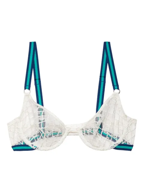 Fleur Du Mal Match Point bra White BR0499