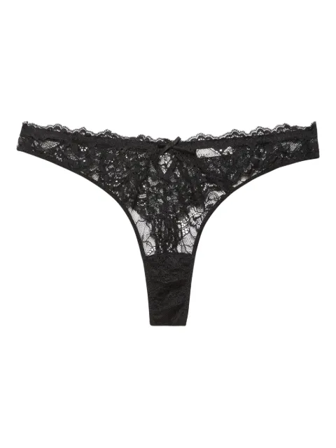 Fleur Du Mal Bianca thong Black PY0504