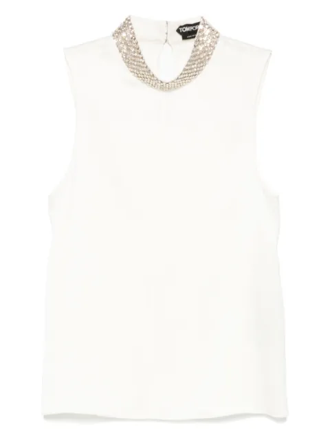TOM FORD sleeveless top White TS2103SDE487