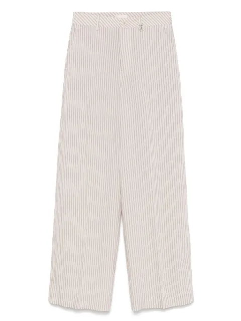LIU JO striped trousers Neutrals WA5399T4305