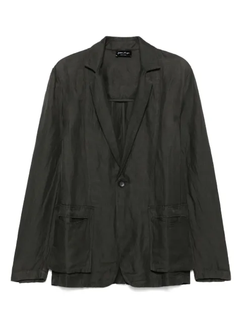 Andrea Ya'aqov single-breasted blazer Grey 25MHAB23LINEN
