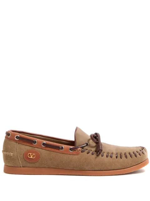 Valentino Garavani Palm Avenue boat shoes Brown YS0K85BTL