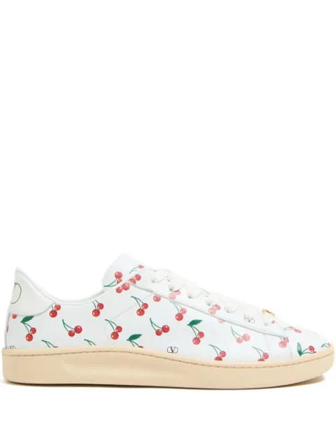 Valentino Garavani Royco sneakers in nappa calfskin with Cherryfic pattern White YS0K34DRJ