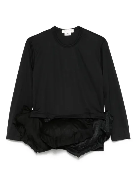Comme Des Garçons padded-hem top Black GOT028