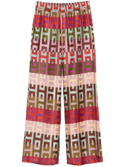 Lorena Antoniazzi silk trousers Red P2565PA31A4886