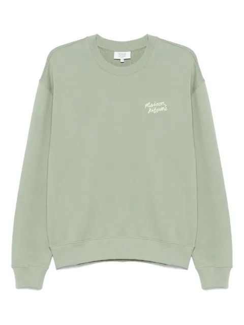 Maison Kitsuné Handwriting Comfort sweatshirt Green MM00315KM0321