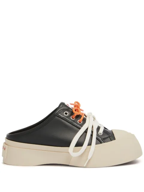 Marni leather Pablo lace-up sabots Black SNZW019820P7226