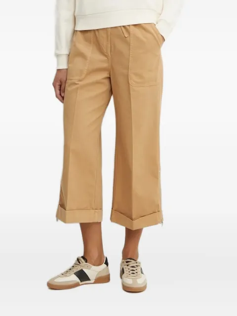 PINKO zip-detail cotton trousers Brown 104896A2GC