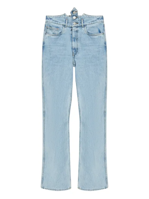 Coperni logo-plaque jeans Blue DP133F2024