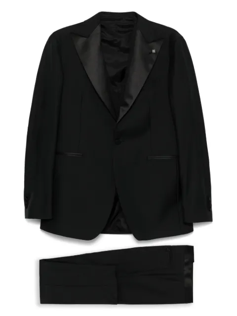 Tagliatore single-breasted dinner suit Black EFVK15ANKLISTG060007
