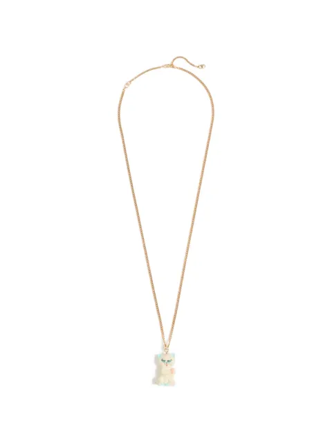 Valentino Garavani Le Chat De La Maison necklace in nylon and metal Gold YJ0AL5QYE