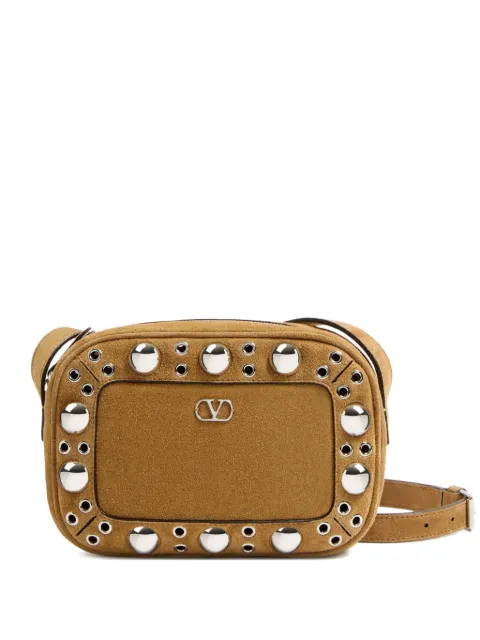 Valentino Garavani Nellcote suede shoulder bag Neutrals YB0R74JET
