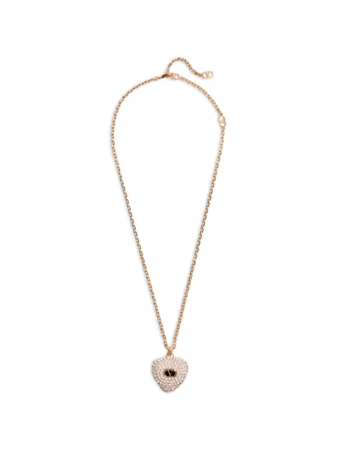 Valentino Garavani Coeur Royal necklace in metal, enamel and Swarovski® crystals Gold WJ0AR7VTI