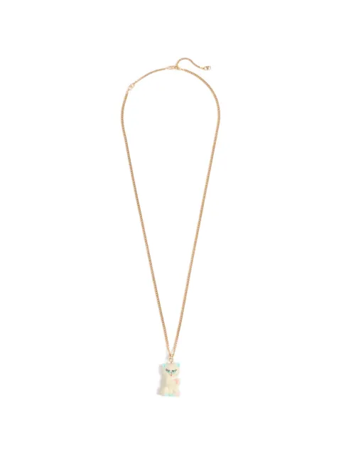 Valentino Garavani Le Chat De La Maison necklace in metal, nylon and Swarovski® crystals Gold WJ0AL5QYE