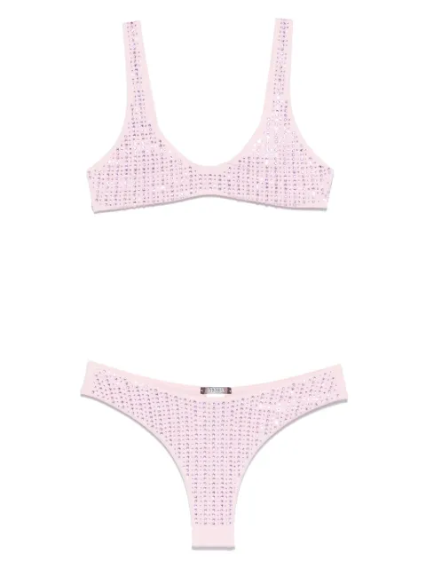 VENUJA rhinestone-embellished bikini Pink BI005BCRBO2