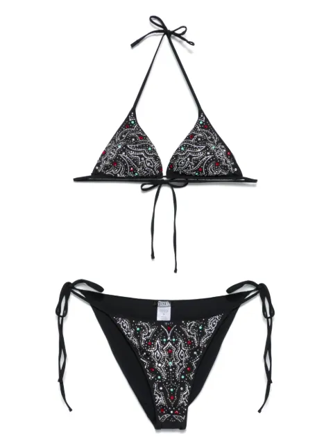 VENUJA crystal-embellished bikini Black BI002ABLK02