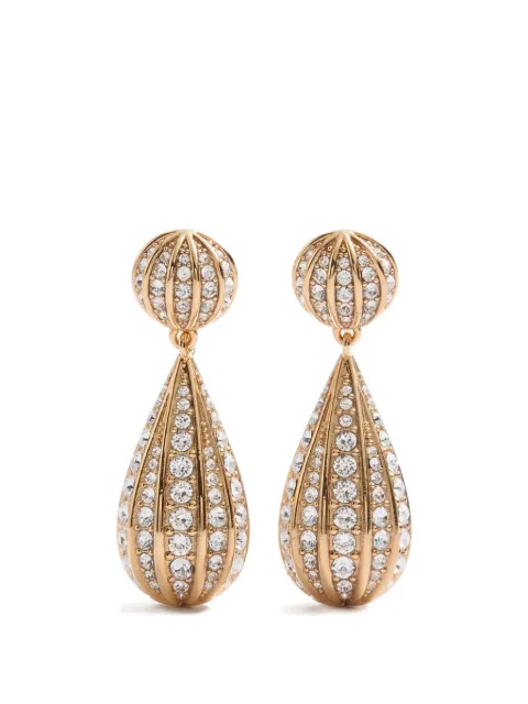 Valentino Garavani Poetiques Des Gouttes metal and Swarovski® crystal earrings Gold WJ0AD8YCW