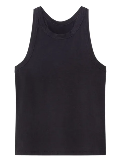 Another Tomorrow racerback tank top Black A424CT088TC