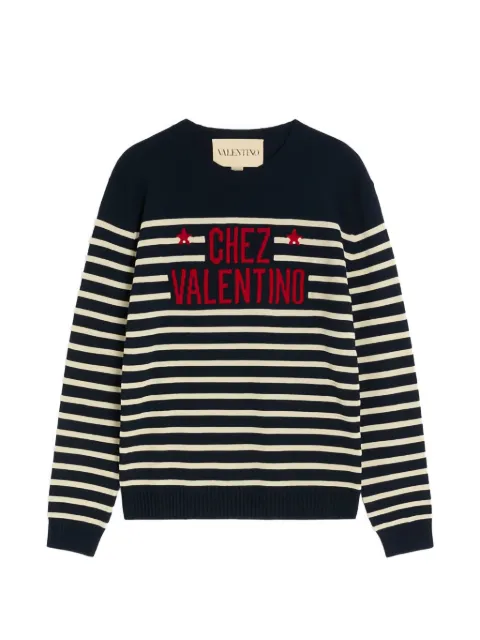 Valentino Garavani striped sweater Blue VKC34WB1W