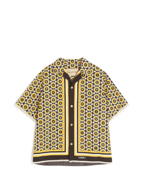 Valentino Garavani logo-print short-sleeve shirt Black VAA111AYQ