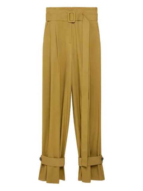 Another Tomorrow pleated trousers Neutrals A424PT051CO