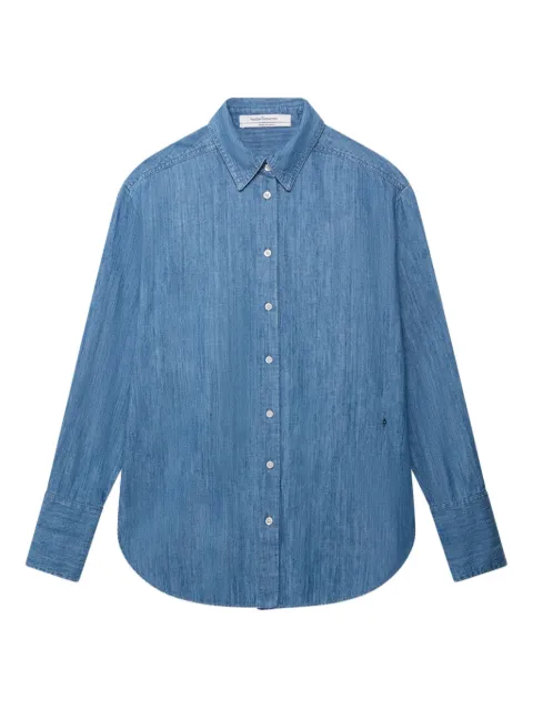 Another Tomorrow chambray shirt Blue A424BL085CO