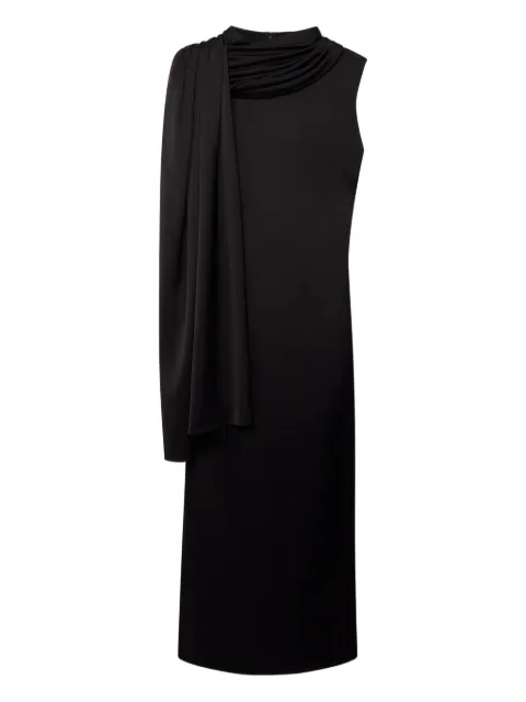 Another Tomorrow scarf-detail dress Black A424DR099VI