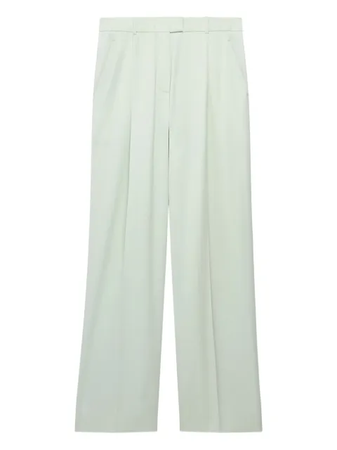 Another Tomorrow wide-leg trousers Green A124PT012WV