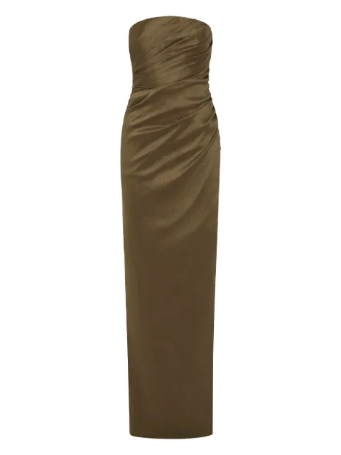 Rachel Gilbert Mira gown Green 25PFRG61668OLV