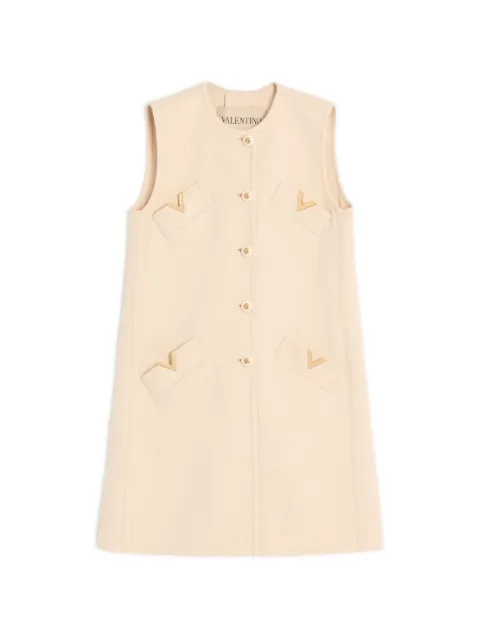 Valentino Garavani vgold button-up coat Neutrals BCF7T06JA
