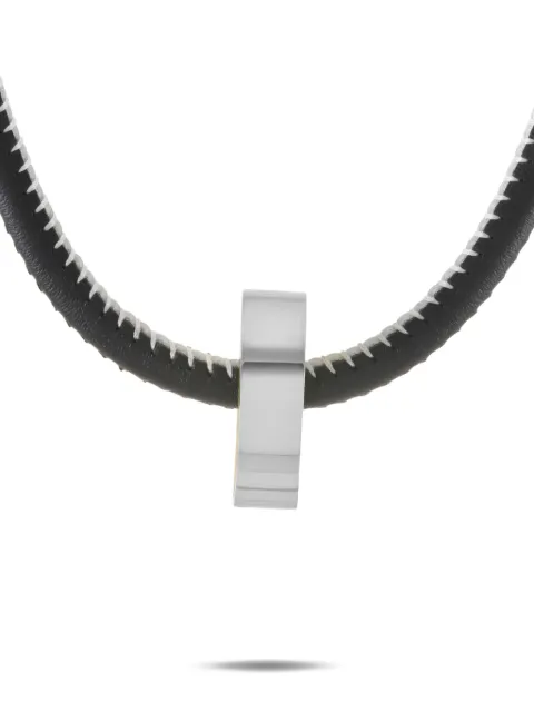 Calvin Klein Vintage logo-engraved necklace Silver KJJBJN090100