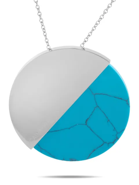 Calvin Klein Vintage two-tone design necklace Silver KJ8RLP040100