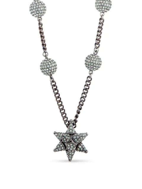 Swarovski Vintage crystal-embellished necklace Silver 5298565
