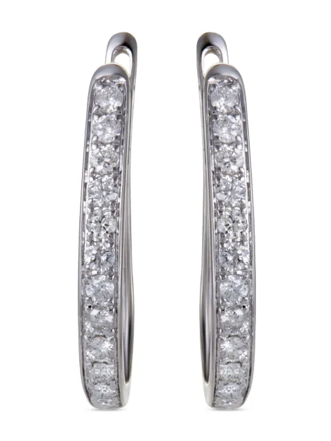 LB Exclusive 14K white gold diamond earrings Silver AER14266W
