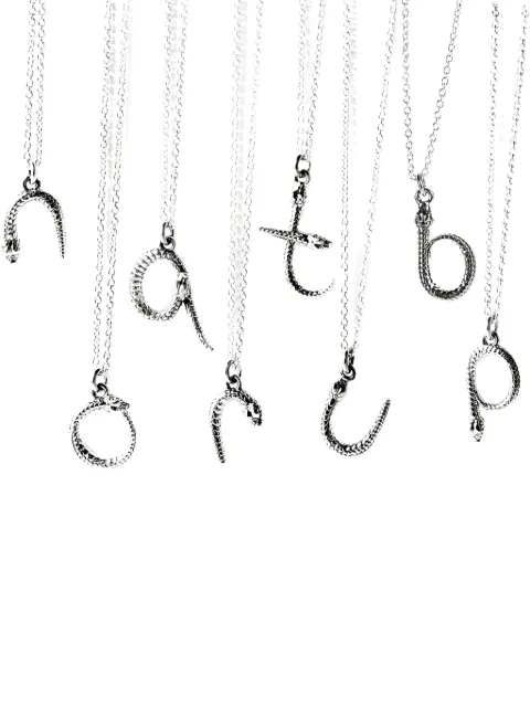 Theo Fennell sterling silver Alias Letter Mamba necklace Silver 60173