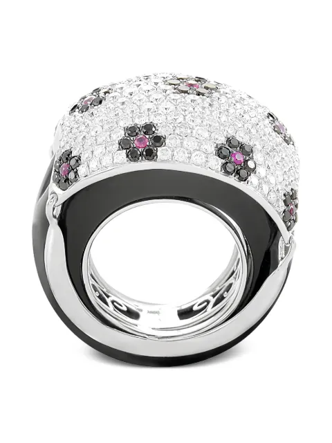 LB Exclusive 18K white gold multi-stone dome ring Gold KO25911RBZRUOX