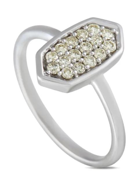 LB Exclusive 14K white gold diamond ring Silver RN29165