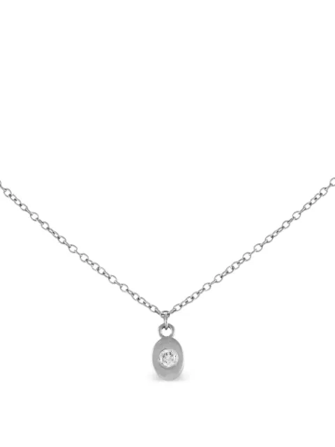 LB Exclusive 14K white gold diamond necklace Silver NK01637W