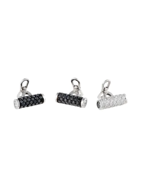 De Grisogono pre-owned 18K white gold diamond cufflinks Silver 7210302B16817