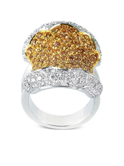 Oro Trend 18kt white gold sapphire ring Silver A1349ZO