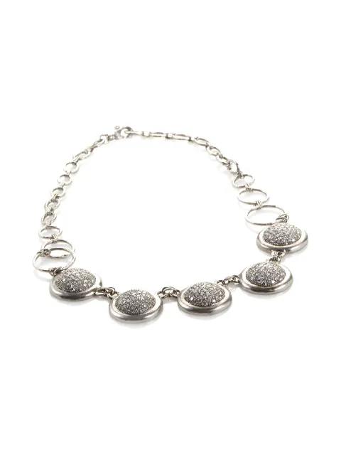 Gurhan platinum diamonds necklace Silver PTN5PVRD23